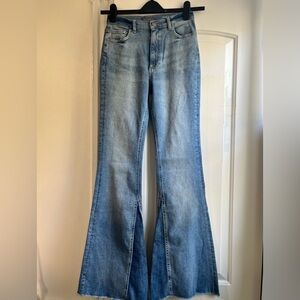 NEW DL1961 VINTAGE RACHEL High Rise Instasculpt Flare Jeans Dark Sea View 25